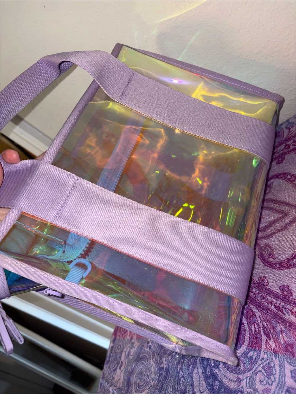 Case Mate iridescent Holographic jelly tote (medium) crossbody - Picture 9 of 13